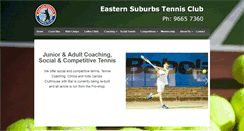 Desktop Screenshot of easternsuburbstennis.com